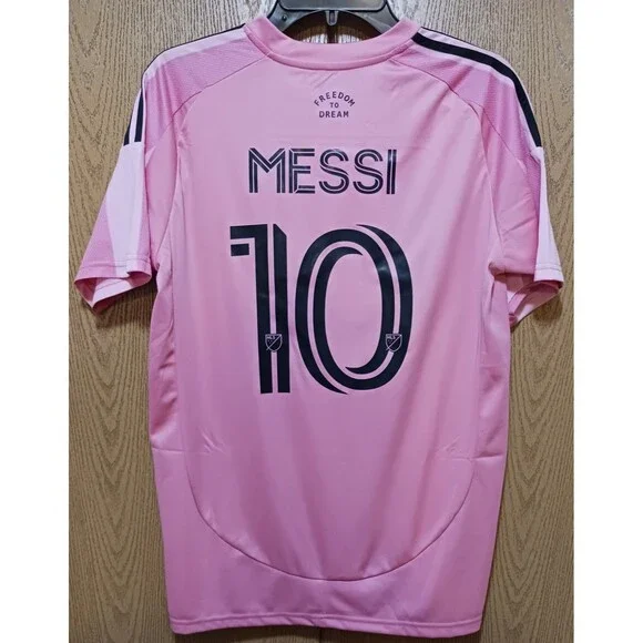 Lionel Messi (Adidas)-(Inter)-(Miami)-(Pink)-(Jersey)-(New)-(Size:M)-$95.00 - Picture 3 of 12
